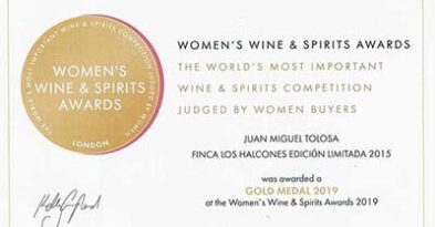 Medalla de oro en los premios Women's Wine & Spirits Awards 2019