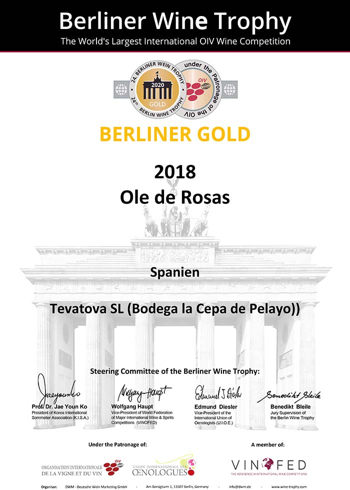 Galardones en Berliner Wine Trophy 2020 para nuestro vino de influencia Galardones en Berliner Wine Trophy 2020 para nuestro vino de influencia