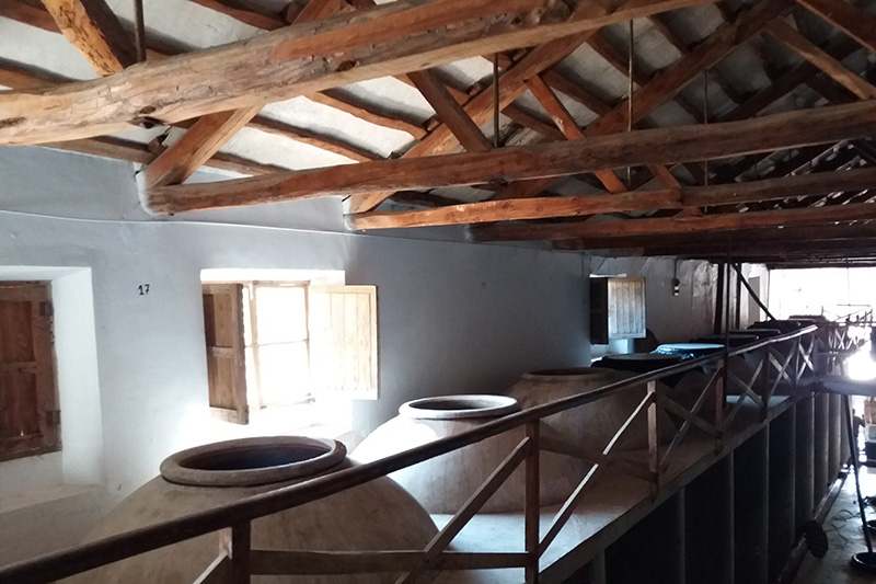 Las singulares tinajas de hormigón de la bodega Las singulares tinajas de hormigón de la bodega